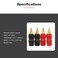 Walfront 4 Pcs Banana Socket Test Probe Audio Speaker Terminal Binding Post Banana Plug Jack Socket Adapter Connector 4MM Panel Mount Banana Socket Black and Red