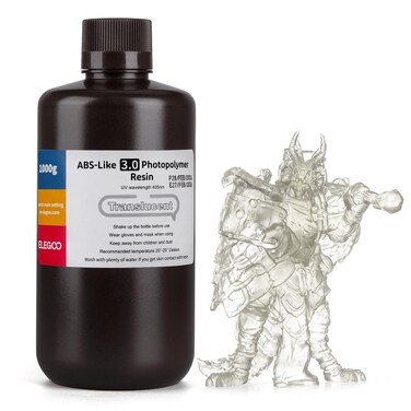 Elegoo Abs-Like 3.0 3D Printer Resin Translucent 1000G