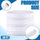Kanayu 1/4''-50 Ft Split Wire Loom Tubing, White Flame Retardant