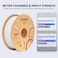 Elegoo Pla Plus 3D Printer Filament 1.75mm Black 2KG, Tougher & Stronger
