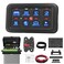 Daiertek 8 Gang Switch Panel RGB LED Lighted Multi-Function Switch Pod Toggle Momentary Pulsed Touch Control Switch Panel Dimmable for Car Atv Utv Boat Marine