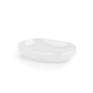 Umbra Step Soap Dish, Oval Bathroom Soap Holder, White