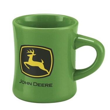 John Deere Stoneware Green Ceramic Tea Coffee Dinner Mug,10 Ounce
