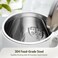 Hazel Quinn Electric Kettle, 1L/34oz Small Tea Kettle - Pearl White