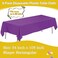 Tujol Purple 6 Pack Plastic Table Cloth 54" X 108", Disposable Tablecloths Rectangle Table Cover, Plastic Tablecloths for Parties