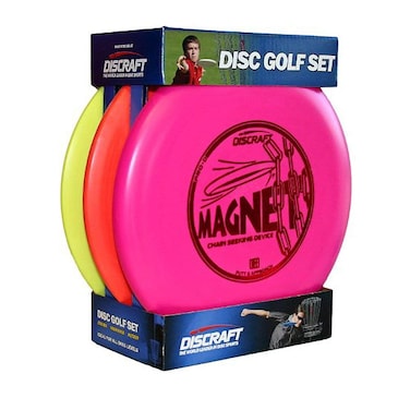 Discraft Starter Pack Beginner Disc Golf Set (3-Pack) 1 Driver, 1 Mid-Range, 1 Putter