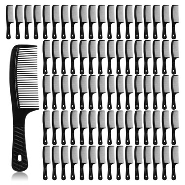 Terdey Disposable Combs in Bulk Widen Combs Hair Combs Black (8 in, Count, 30)