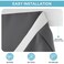 Ryb home Kitchen Window Curtains Stick on Small Curtains for Back Door