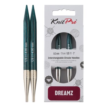 KnitPro Dreamz Interchangeable Circular Needles 5" (13CM) Us Size 11 (8MM)
