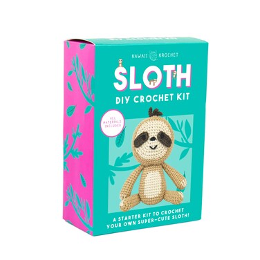 Gift Republic 'S New Kawaii Krochet - Diy Sloth Crochet Kit