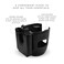 Lulyboo 2-IN-1 Stroller Organizer with Phone & Cupholder, Adjustable, Rotatable, Lightweight & Durable, Fits All Phone Sizes & Beverage Bottles, Black