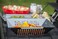 Tablecraft Bbq Nonstick Square Grilling Basket with Steel Handle, Small/Medium, Black