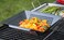 Tablecraft Bbq Nonstick Square Grilling Basket with Steel Handle, Small/Medium, Black