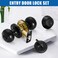 Sopoby 3 Sets Entry Door Knob and Single Cylinder Deadbolt Combo Set, Keyed Alike