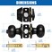 Sopoby 3 Sets Entry Door Knob and Single Cylinder Deadbolt Combo Set, Keyed Alike