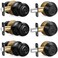 Sopoby 3 Sets Entry Door Knob and Single Cylinder Deadbolt Combo Set, Keyed Alike