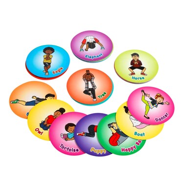 Really Good Stuff Yoga Chips for Kids, 24-Pack