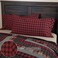 VHC Brands Cumberland Bedding Accessory, King Pillowcase Set 21X40, Red 2