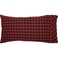 VHC Brands Cumberland Bedding Accessory, King Pillowcase Set 21X40, Red 2