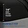 Cathay Home King Fitted Sheet Only, 21" Deep Pocket, Black