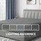 Cathay Home King Fitted Sheet Only, 21" Deep Pocket, Grey