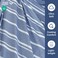 CGK Unlimited King Flat Sheet - Single Flat Sheet Only - Soft &amp; Cooling - Blue Stripes