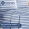 CGK Unlimited King Flat Sheet - Single Flat Sheet Only - Soft &amp; Cooling - Blue Stripes