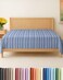 CGK Unlimited King Flat Sheet - Single Flat Sheet Only - Soft &amp; Cooling - Blue Stripes