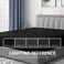 Cathay Home King Fitted Sheet Only, 16" Deep Pocket, Black
