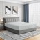 Cathay Home King Fitted Sheet Only, 16" Deep Pocket, Light Gray