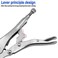 Yuecoom 7MM Vise Grips Locking Pliers Pinch Off Tool, Pipe Sealing Lock Tool, Curved Jaw Locking Pliers for Clamping Twisting Welding