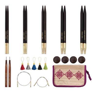 Lantern Moon Grace Interchangeable Circular Knitting Needle Set 4" (10CM) 5 Us Sizes (2.5 to 8)