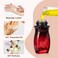 Jiuwu 3 Pack 50ML Glass Roller Bottles with Screw Caps - Red-Black Gradient