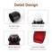 Jiuwu 3 Pack 50ML Glass Roller Bottles with Screw Caps - Red-Black Gradient