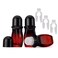 Jiuwu 3 Pack 50ML Glass Roller Bottles with Screw Caps - Red-Black Gradient