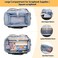 Trunab Rolling Scrapbook Tote with File Pocket & Trolley, Craft Organizer