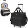 Trunab Rolling Scrapbook Tote with File Pocket & Trolley, Craft Organizer
