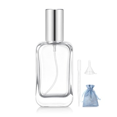 Jjkmall 30ML Refillable Glass Perfume Spray Bottle - 1OZ Travel Atomizer