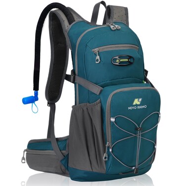 N nevo rhino Hydration Backpack, 18L Hiking Backpack with 3L Water Bladder