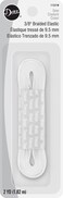 Dritz Braided Elastic, 3/8-Inch X 2-Yards, White