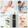 Lil Ray 12PCS 2OZ Refillable Empty Foaming Pump Bottle for Hand Soap(Black)