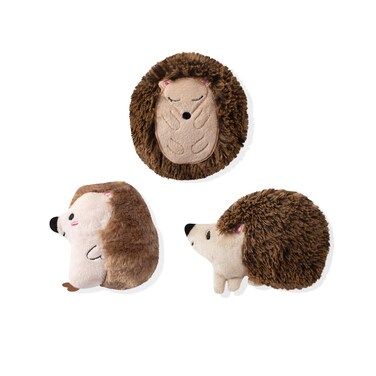 Fringe Studio Pet Toy, Small Dog Toy Set, Hedgehogs, 3 Pieces (289408)