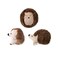 Fringe Studio Pet Toy, Small Dog Toy Set, Hedgehogs, 3 Pieces (289408)