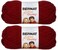 Bernat 2-Pack - Bernat Softee Chunky Yarn, Wine