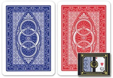 Da vinci Ruote, Italian 100% Plastic Playing Cards, 2-Deck Set by Modiano, Regular Index