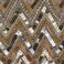 Vickerman 19" White Chevron Sequin Christmas Stocking