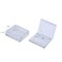 Lasenersm 4 Pieces Empty Powder Case Plastic Powder Case Empty Blush Box Refillable Cosmetic Container Jar Eyeshadow Box Blush Holding Plate Empty Eyeshadow Case Cosmetics Container(Clear, 26MM)