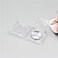 Lasenersm 4 Pieces Empty Powder Case Plastic Powder Case Empty Blush Box Refillable Cosmetic Container Jar Eyeshadow Box Blush Holding Plate Empty Eyeshadow Case Cosmetics Container(Clear, 26MM)