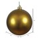 Vickerman 10" Olive Matte Ball Ornament