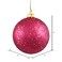 Vickerman 6" Wine Sequin Ball Ornament, 4 Per Bag
